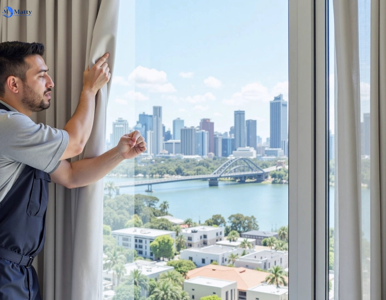 Professional curtain steam cleaning service ingleside-nsw QLD by Matty Curtain Cleaning